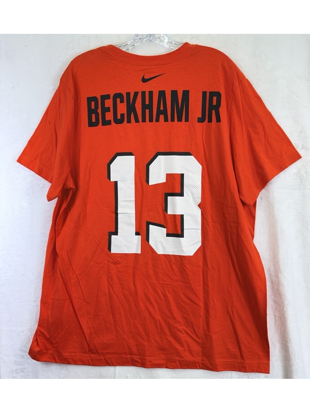 Nike Tee Men XL Cleveland Browns Beckham Jr Short Sleeve Orange